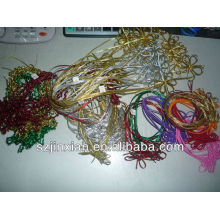 new models Silver metallic elastic cord used in gifts package